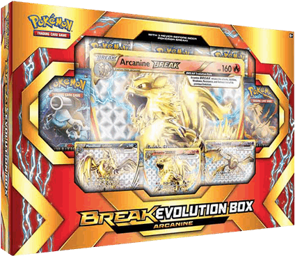 Break Evolution Box - Pokemon Break Evolution Arcanine Booster Card Box (600x600), Png Download