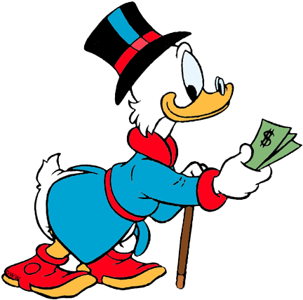 Scrooge Mcduck - Scrooge Mcduck Money Png (439x436), Png Download