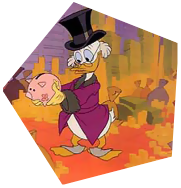 Scrooge Mcduck - Tio Patinhas Mao De Vaca (362x375), Png Download