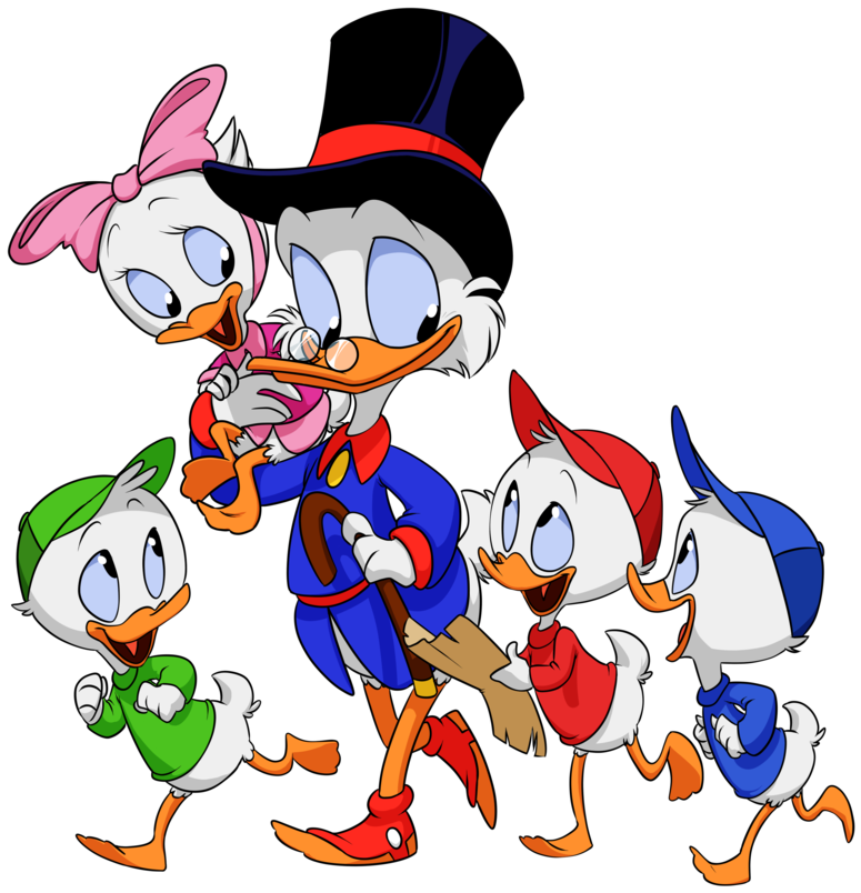 Drawing Duck Scrooge Mcduck Clipart - Duck Tales Characters Hd (800x813), Png Download