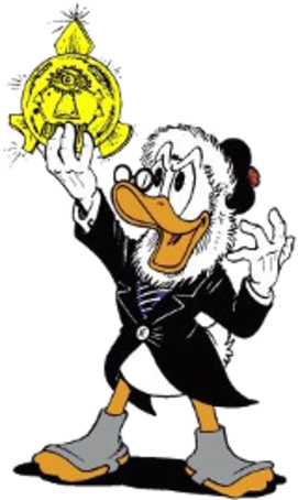 Flintheart Glomgold As He Appeared In The Scrooge Mcduck - Flintheart Glomgold Comic (300x454), Png Download