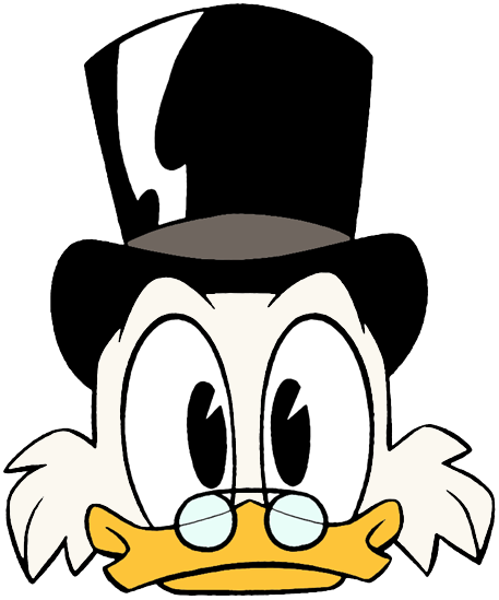 Scrooge Mcduck's Face - Scrooge Mcduck (457x549), Png Download
