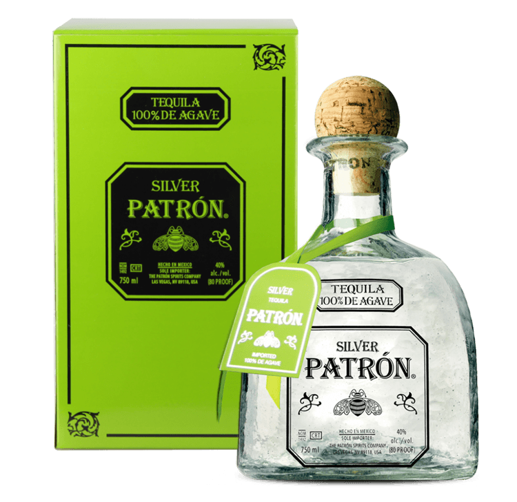 Patron Silver Tequila 700ml - Patron Tequila Drawing (900x900), Png Download