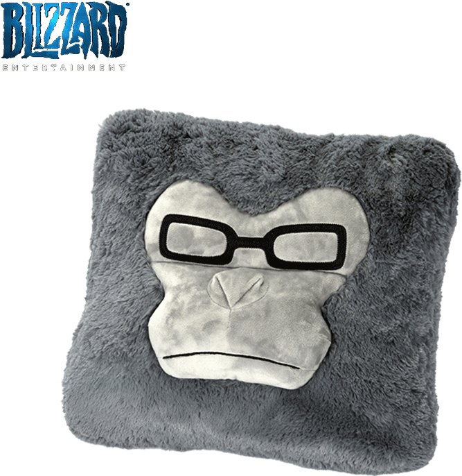 Blizzcon Overwatch Pillow Winston Plush Pillow - Winston (800x800), Png Download