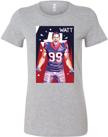 Watt Pop Art Women's Shirt - Official Ncaa Western Kentucky University Hilltoppers (480x480), Png Download