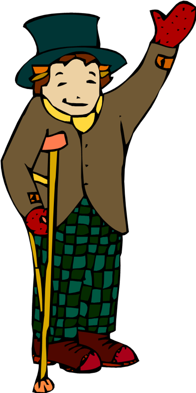 A Christmas Carol Clipart - Tiny Tim A Christmas Story (395x800), Png Download