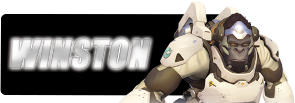 Winston Overwatch - Caneca Overwatch Winston - Dtn-cncwt-1019 (600x210), Png Download