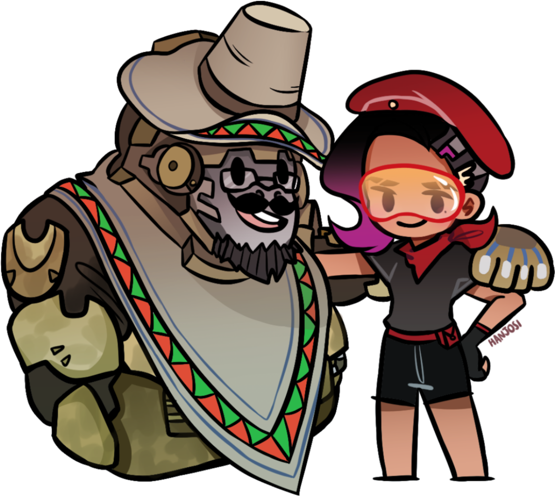 Overwatch Overwatch Winston Mexican Winston Primalsurge - Cartoon (1280x1267), Png Download