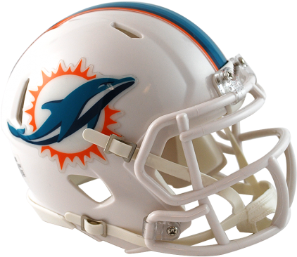 Miami Dolphins - Miami Dolphins Mini Helmet (475x429), Png Download
