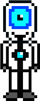 Peep-bot Talk - Pixel Art (280x440), Png Download