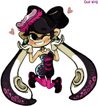 #splatoon#splatoon 2#fan Art#splatoon Callie#callie#callie - Cartoon (400x420), Png Download