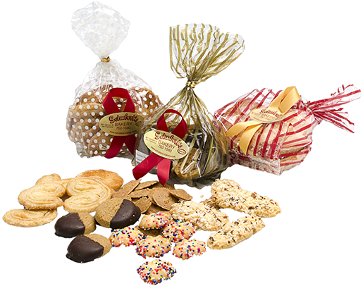 Pastries And Cookies From Schuberts - Cookie (515x406), Png Download