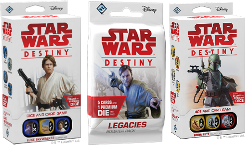 Luke Skywalker Starter Set, Legacies Booster Pack, - Star Wars Destiny - Luke Skywalker Starter Set (500x300), Png Download