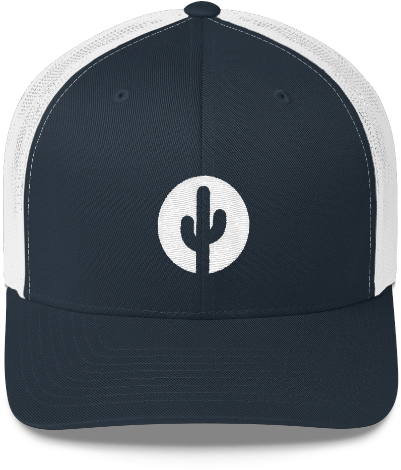 Cactus Mid Profile Trucker Hat - Christian Caps (1000x1000), Png Download
