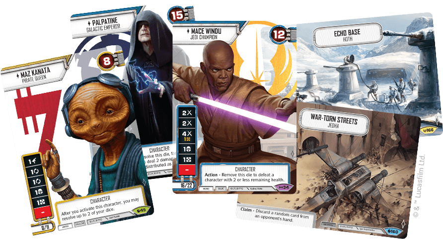 Full-art Locations - Star Wars Destiny ( Uncommon ) Echo Base Card #166 (892x481), Png Download