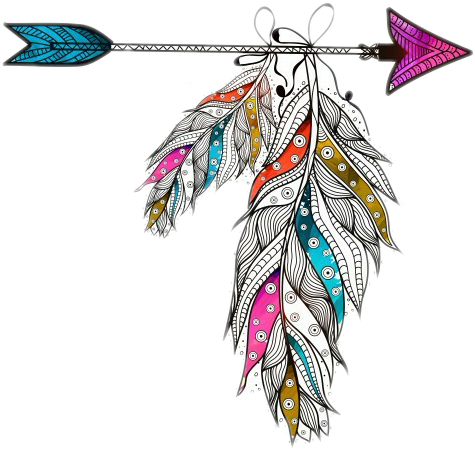 Boho Arrows Feather Flecha Plumas - Address Book For Women: Volume 4 (small Address Book) (475x450), Png Download