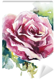 Flower Painting - Ken Oliver Watercolored Memories Watercolor Rose Paper (400x400), Png Download
