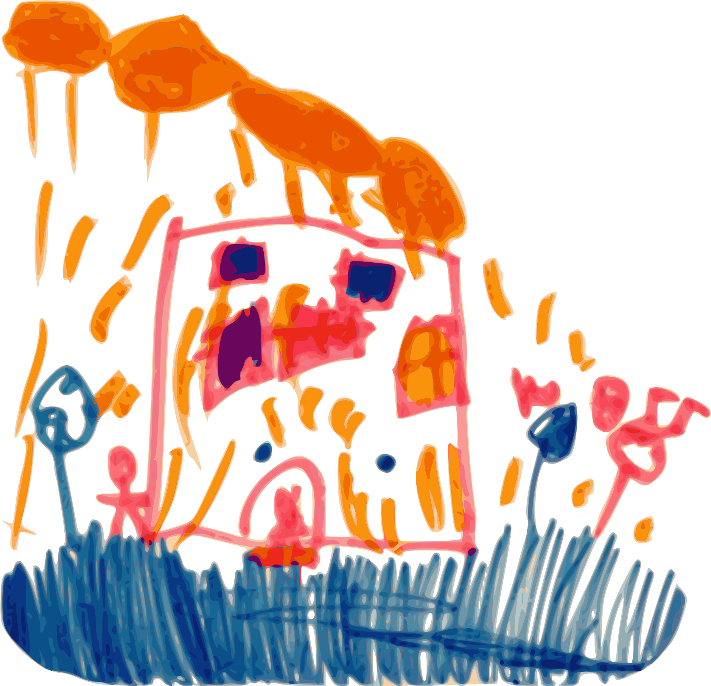 This Free Icons Png Design Of Kindergarten Art House (2400x2328), Png Download