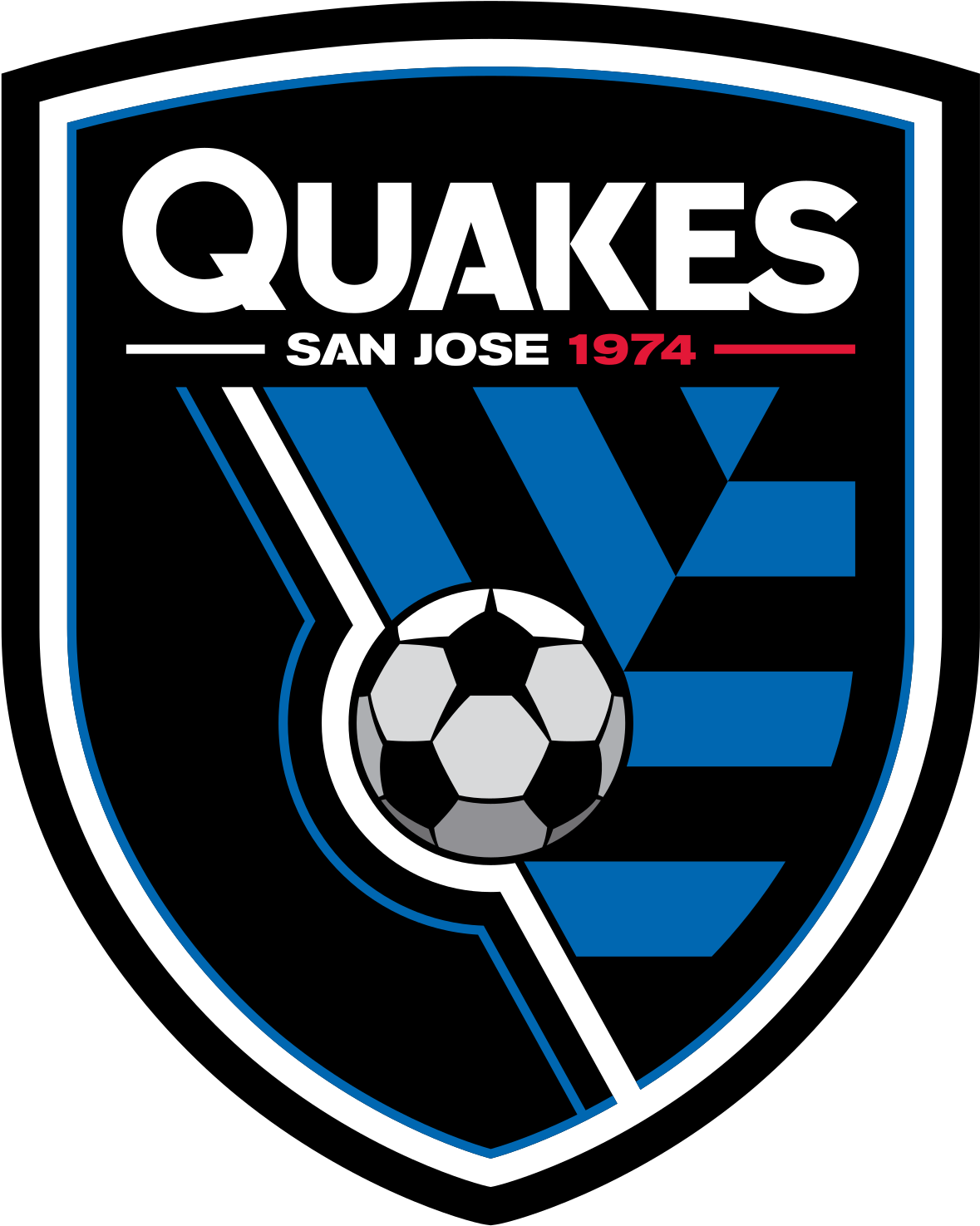 San Jose Quakes Logo (1200x1492), Png Download
