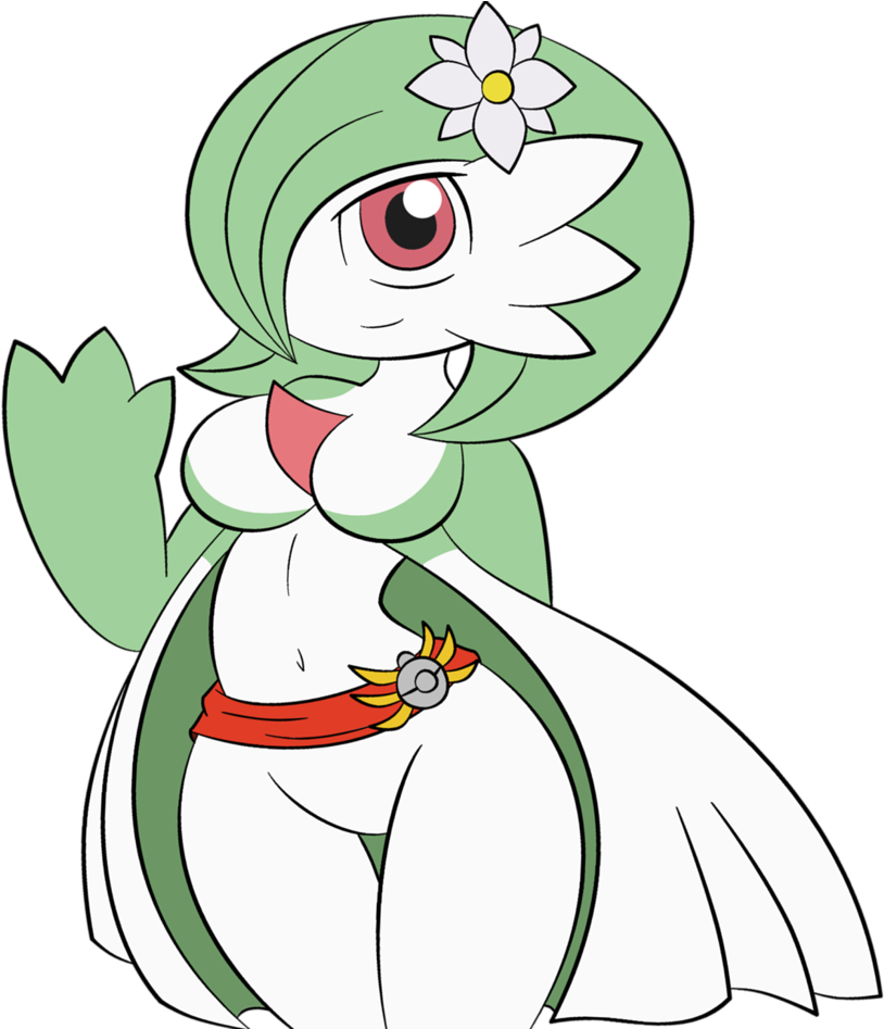 Gardevoir By Zinzoa - Cartoon (845x946), Png Download