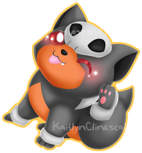 Houndour V2 - Pokemon Houndour Chibi (600x600), Png Download