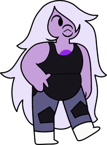 Amethyst's Previous Far-distance Render Amethyst Steven - Amethyst Steven Universe Game (354x479), Png Download