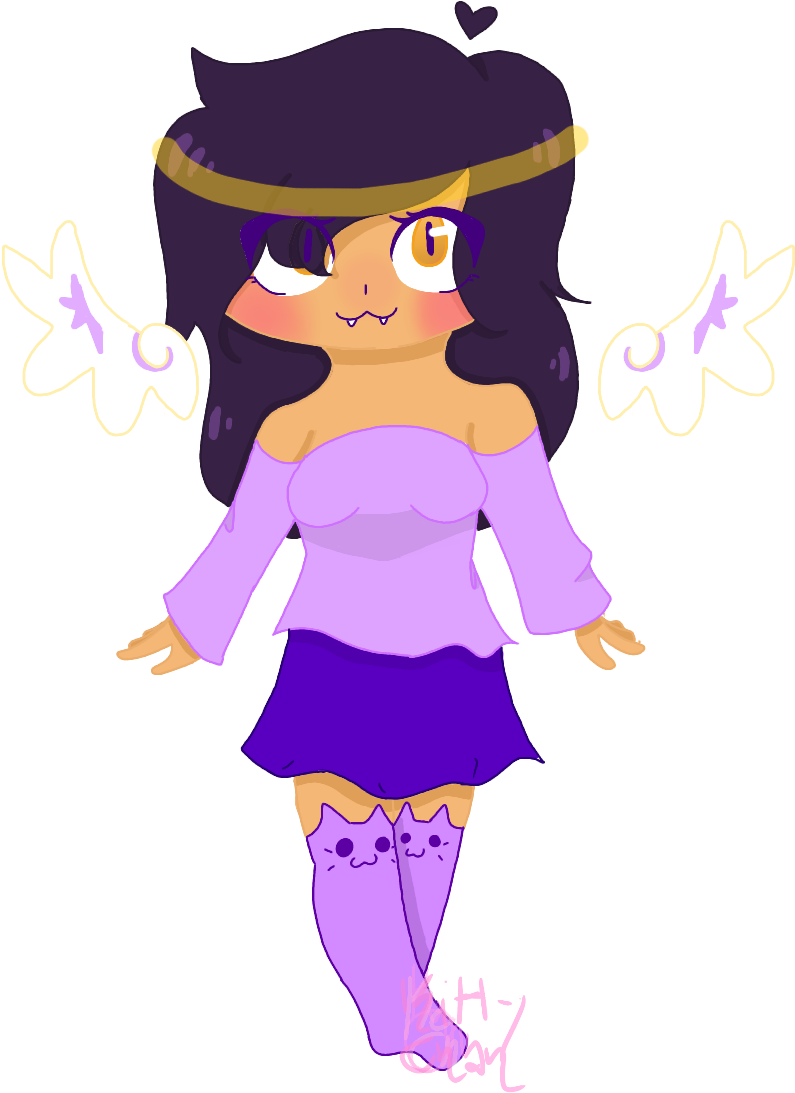 I Drew Jessica In Her Angelville Outfit And Kawaii~chan - Cartoon (809x1200), Png Download