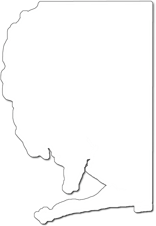 A Map Of Santa Rosa With An Outer Shadow Around The - Portable Network Graphics (530x768), Png Download