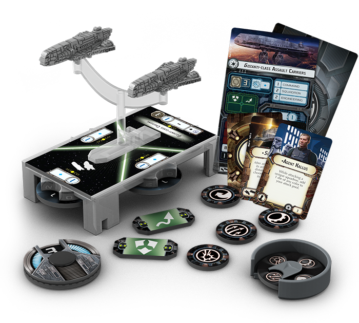 Imperialcarriers Layout - Star Wars Armada Gozanti (700x629), Png Download