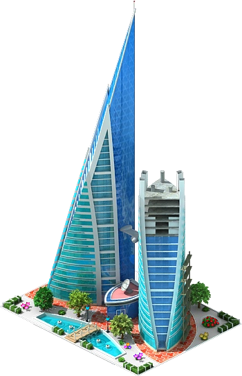 Bahrain Wtc L3 - Bahrain Tower Megapolis (350x543), Png Download