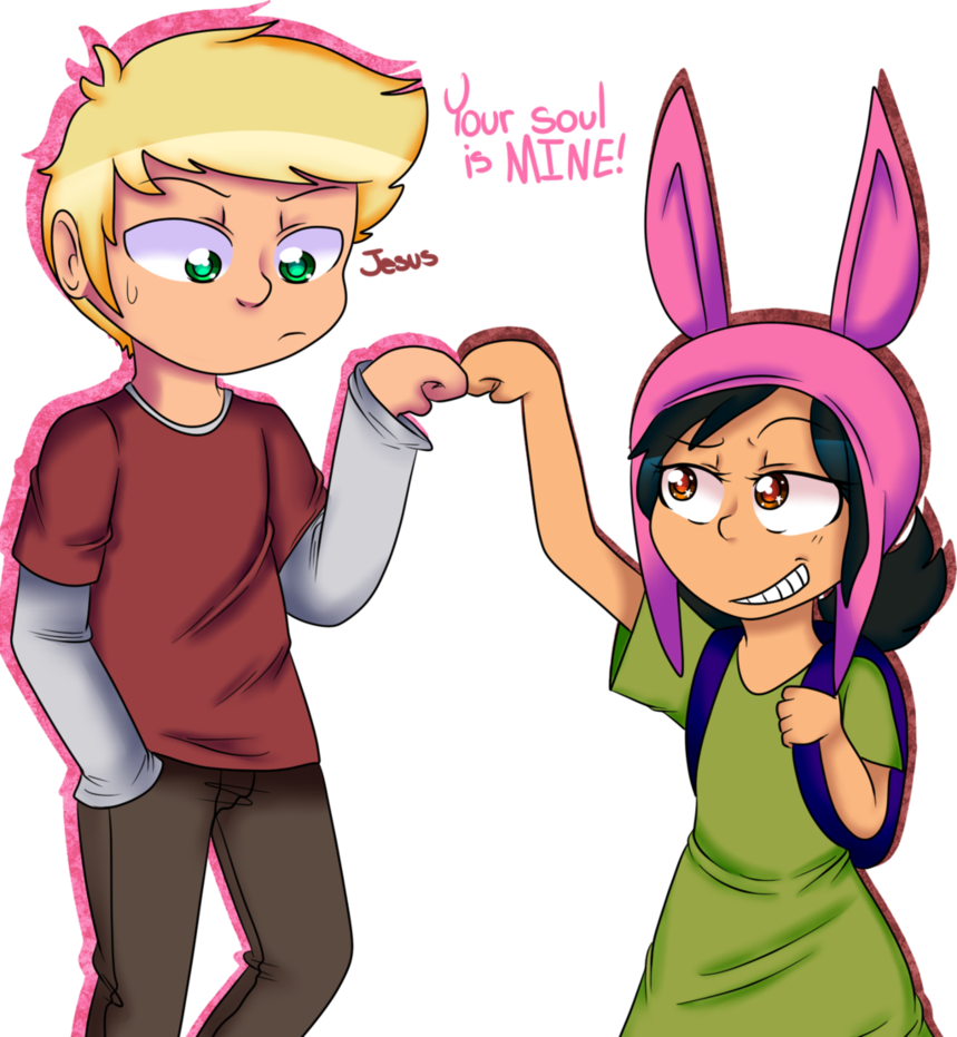 Lousie And Logan - Bob's Burgers Louise Without Ears (859x931), Png Download