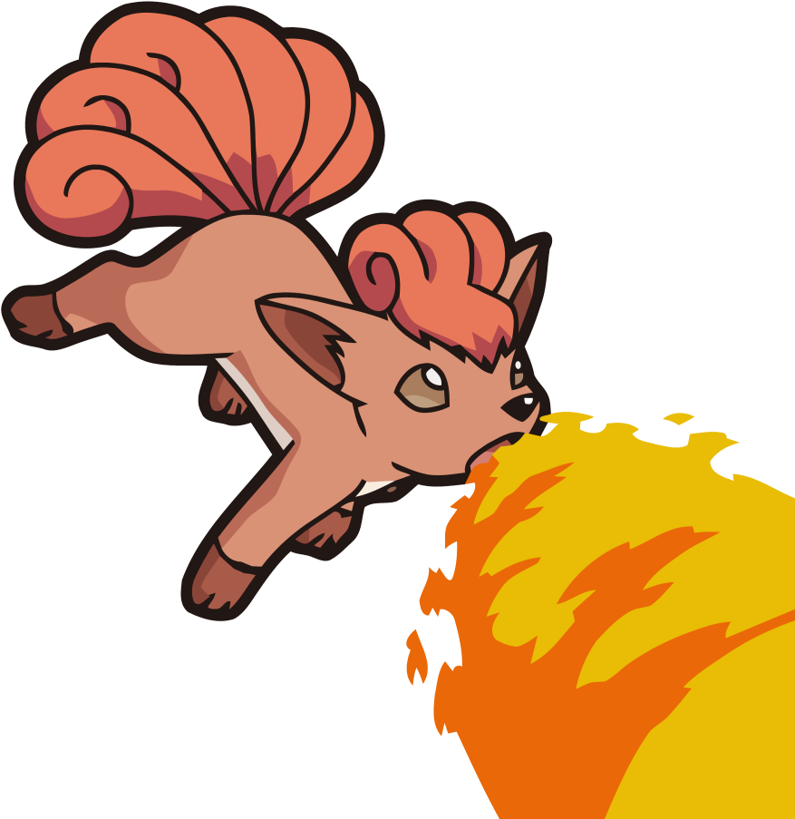 037vulpix Os A - Pokemon Vulpix (896x912), Png Download