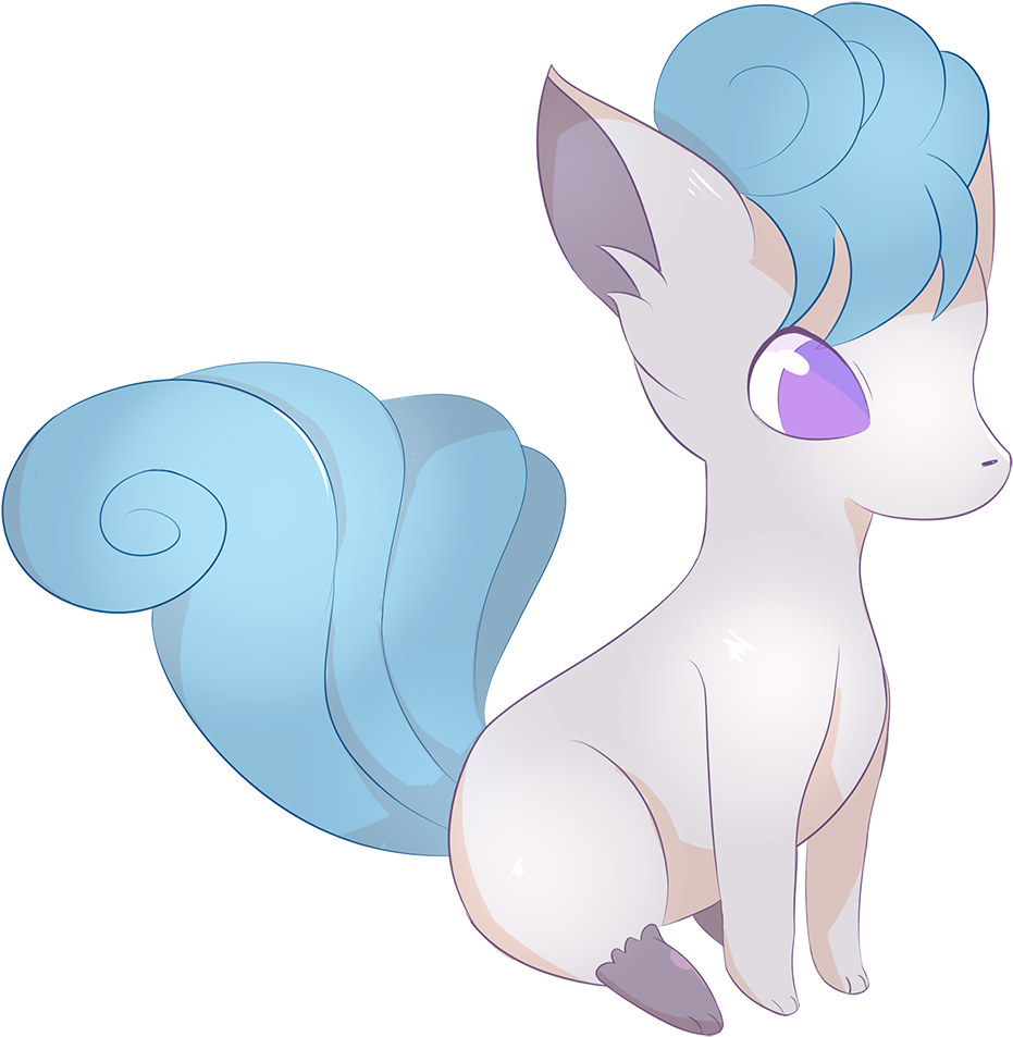 Vulpix Chibi Shiny - Chibi (1000x1078), Png Download