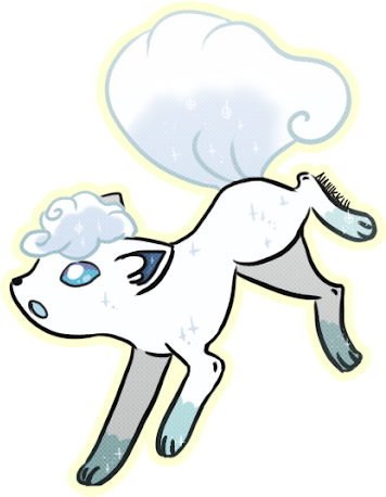 Photo - Vulpix In Alola Form (530x500), Png Download