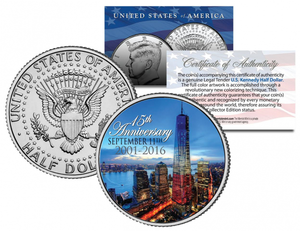 World Trade Center * 15th Anniversary * 9/11 Jfk Kennedy - Gorbachev Nobel Peace Prize 1990 (600x600), Png Download