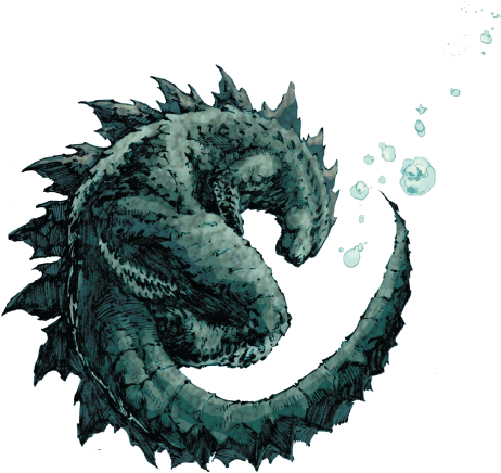 A Sleeping Giant, Awoken In Time Of Dire Need - Godzilla 2014 Comic (488x461), Png Download