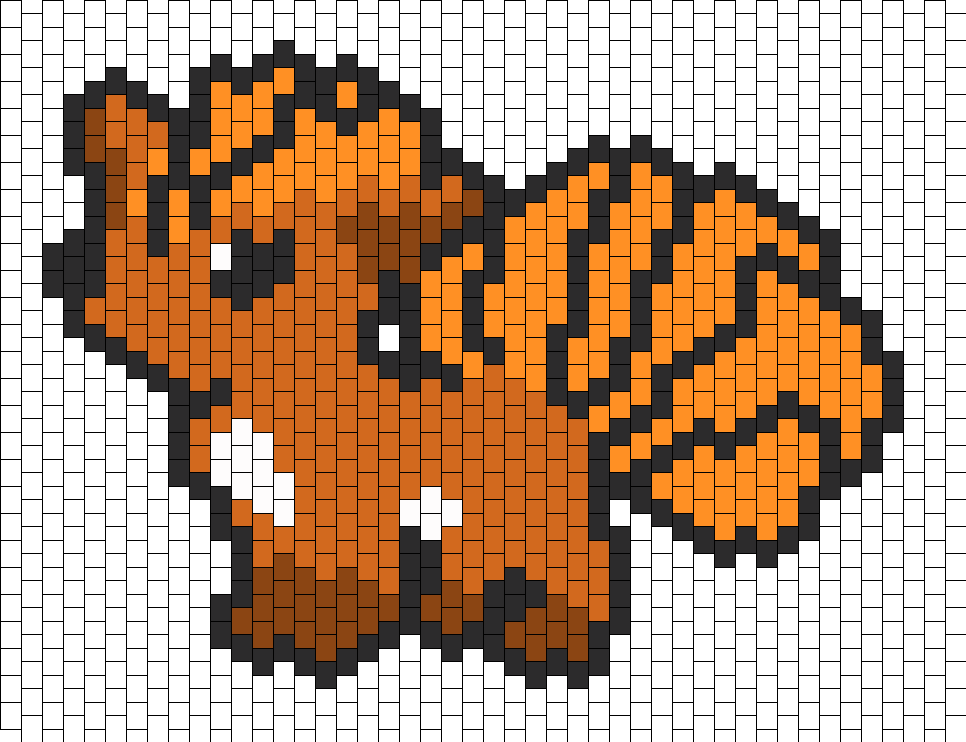 Vulpix Bead Pattern - Cross-stitch (966x742), Png Download