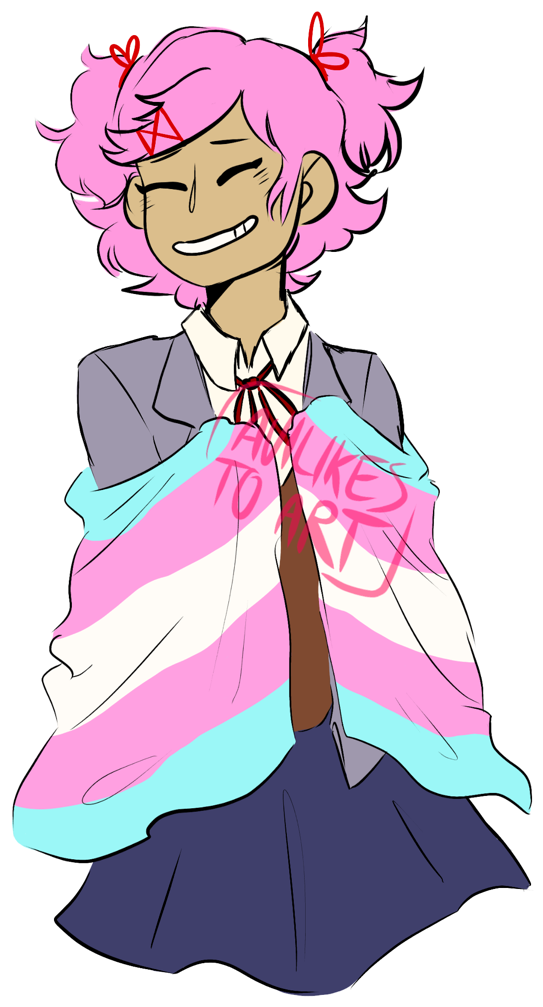 Hey Uhhhhhh Transgirl Natsuki Is The Best And If You - Cartoon (1280x1186), Png Download