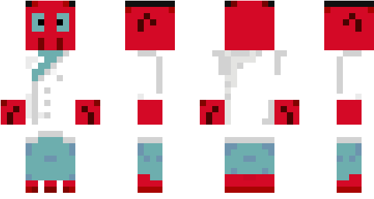 Minecraft Skin Natsuki - Minecraft Futurama Skins (600x348), Png Download