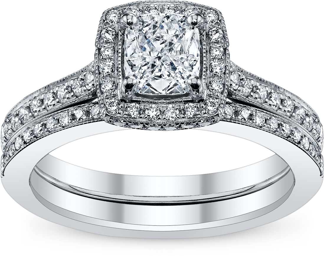As Seen On The Steve Harvey Show A Beautiful Cushion - Real Diamond Ring With Price (1200x1100), Png Download