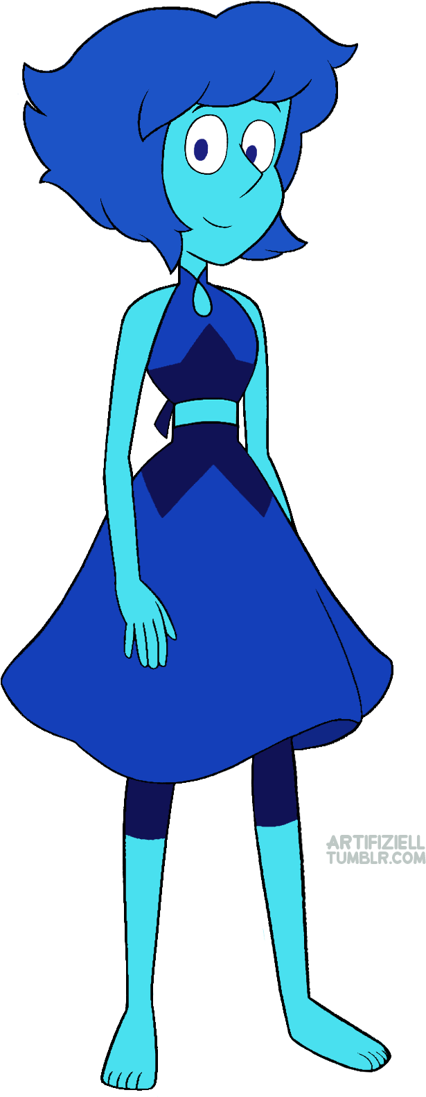 Crystal Gem Reform Lapis As Promised Steven Universe - Steven Universe Lapis Lazuli Crystal Gem (714x1665), Png Download