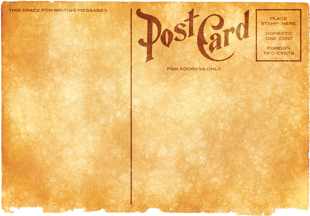 Post Card Png (1080x762), Png Download
