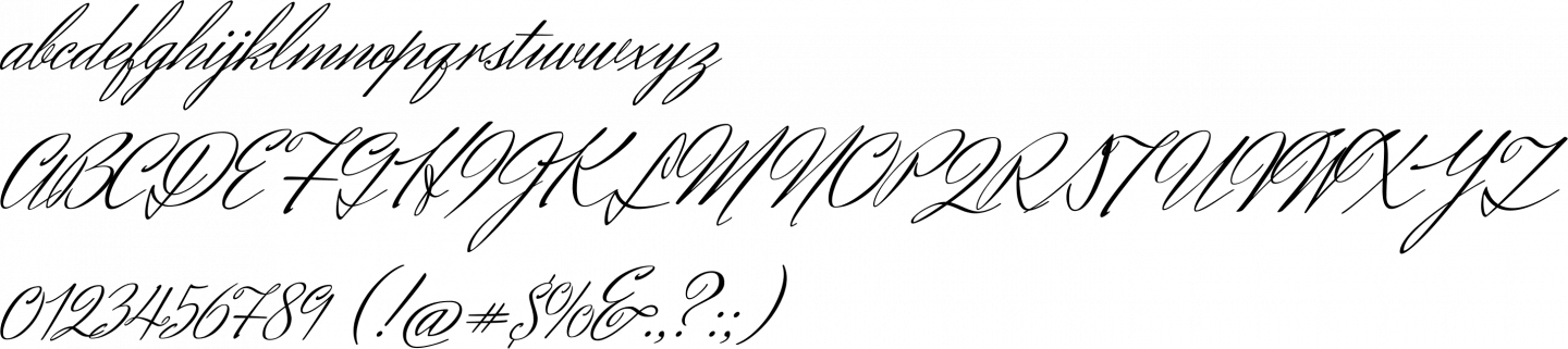 Herr Von Muellerhoff Font Specimen - Calligraphy (1440x321), Png Download
