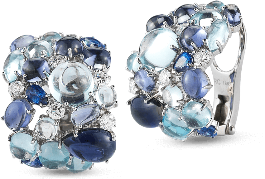 Shanghaiearrings With Topaz, Iolite, Sapphires And - Jewellery (1600x1600), Png Download