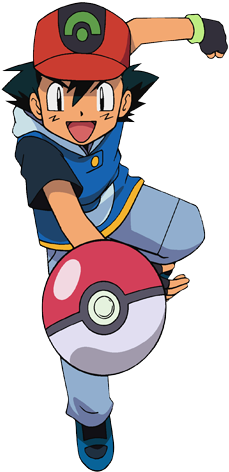 Pokemon - Pokemon Ash Png (260x581), Png Download