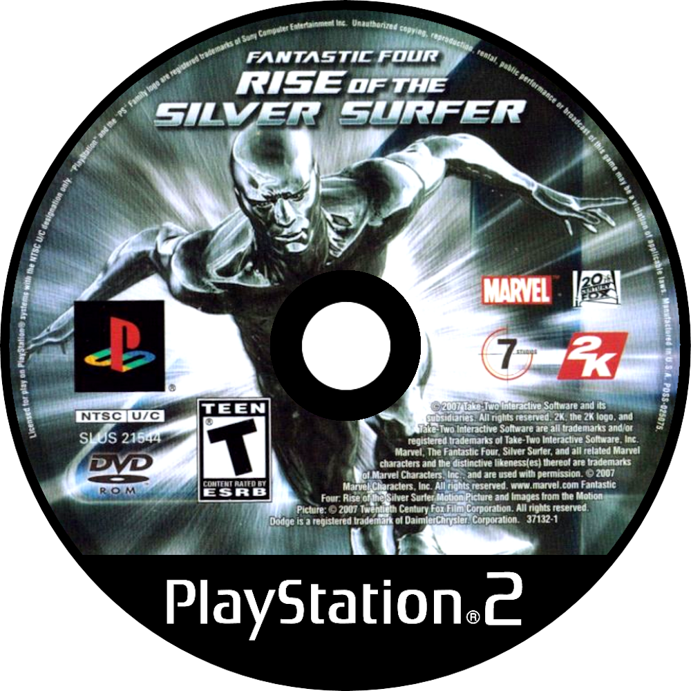 Fantastic Four - Fantastic Four: Rise Of The Silver Surfer (1000x1000), Png Download
