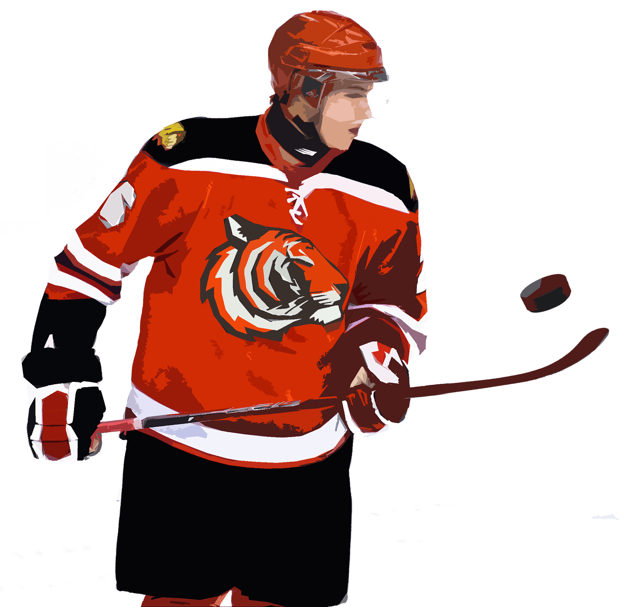 Nhl Playoff Matchups - Hockey Player Png (1280x1240), Png Download