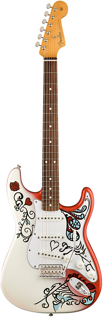 Fender, Fender Jimi Hendrix Monterey Stratocaster, - Fender Jimi Hendrix Monterey Stratocaster (355x647), Png Download