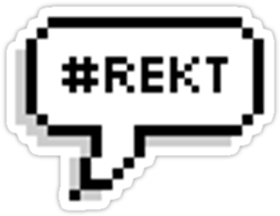 "rekt, Scrub" Stickers By Rileyrichards - Am Groot Logo Png (375x360), Png Download