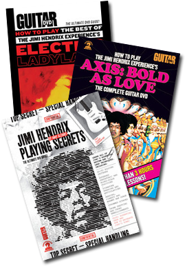 Jimi Hendrix Dvd Triple Pack - Guitar World -- Jimi Hendrix Playing Secrets (300x420), Png Download